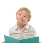 Boy in an inclusive classroom